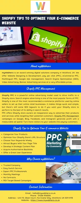 shopify tips to optimize your e commerce website