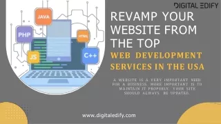 Revamp your website from the top web development services in the USA