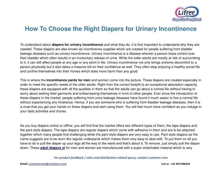 how to choose the right diapers for urinary
