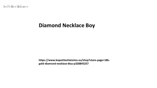 Diamond Necklace Boy Lespetiteshistoires.eu...
