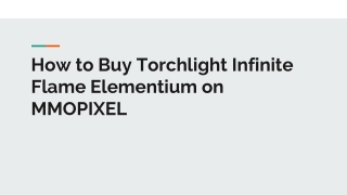 Torchlight Infinite Flame Elementium