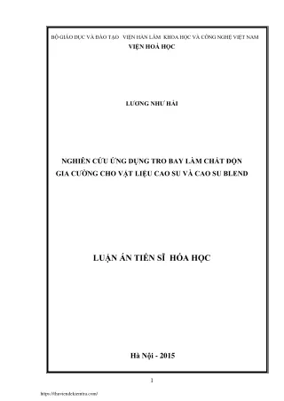 Nghiên cứu ứng dụng tro bay làm chất độn gia cường cho vật liệu cao su