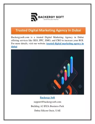 Trusted Digital Marketing Agency In Dubai  Backergysoft