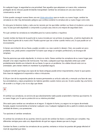 Principales razones por las que sustituir el cierre al mudarte a una nueva casa