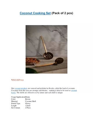 Coconut Cooking Set