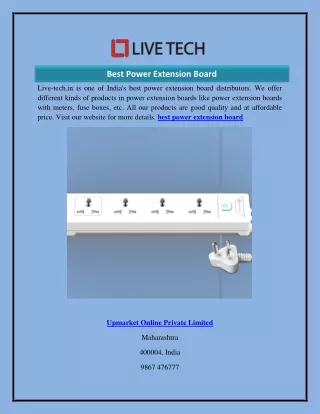 Best Power Extension Board  Live-tech.in