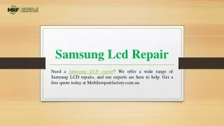 samsung lcd repair