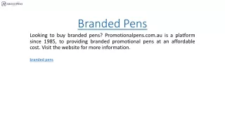 branded pens