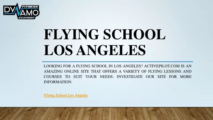 flying school los angeles