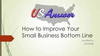 How to Improve Your Small Business Bottom Line