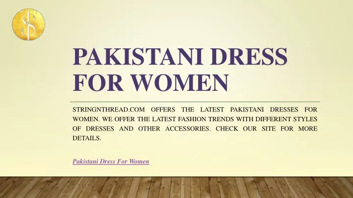 pakistani dress for women