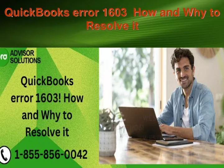 PPT - QuickBooks Error 1603 How And Why To Resolve It PowerPoint ...