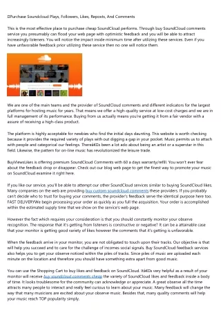 purchase soundcloud plays followers likes reposts