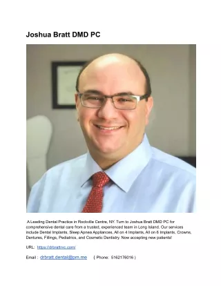 joshua bratt dmd pc