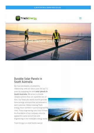 Solar Panels South Australia