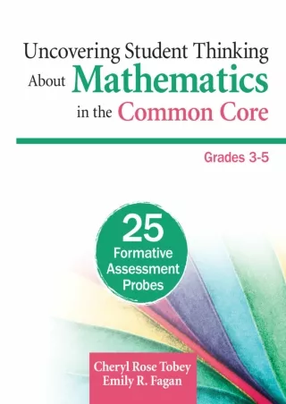 eBOOK  Uncovering Student Thinking About Mathematics in the Common Core
