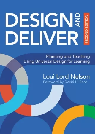 eBOOK  Design and Deliver Planning and Teaching Using Universal Design for