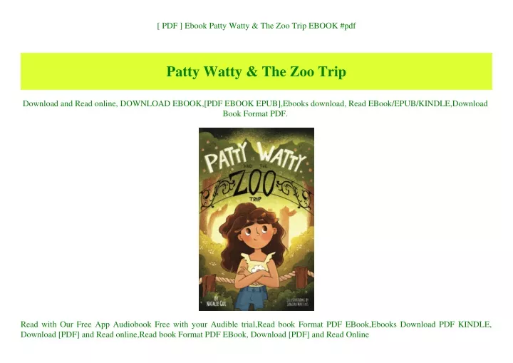 pdf ebook patty watty the zoo trip ebook pdf