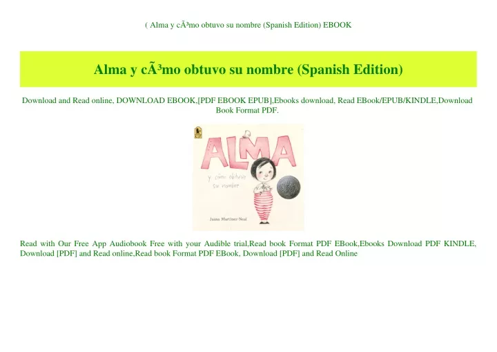 alma y c mo obtuvo su nombre spanish edition ebook