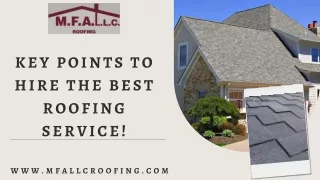 Key Points to Hire the Best Roofing Service!