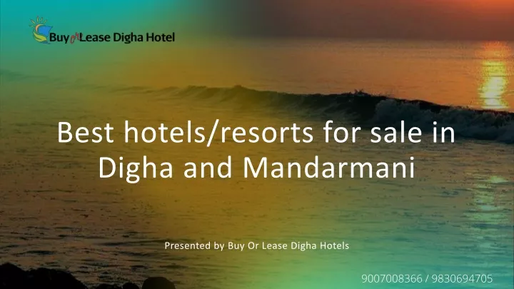 best hotels resorts for sale in digha