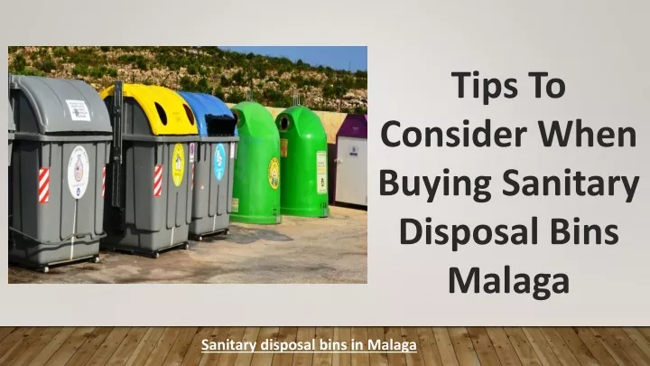 tips to consider when buying sanitary disposal