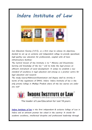 Indore Institute of Law