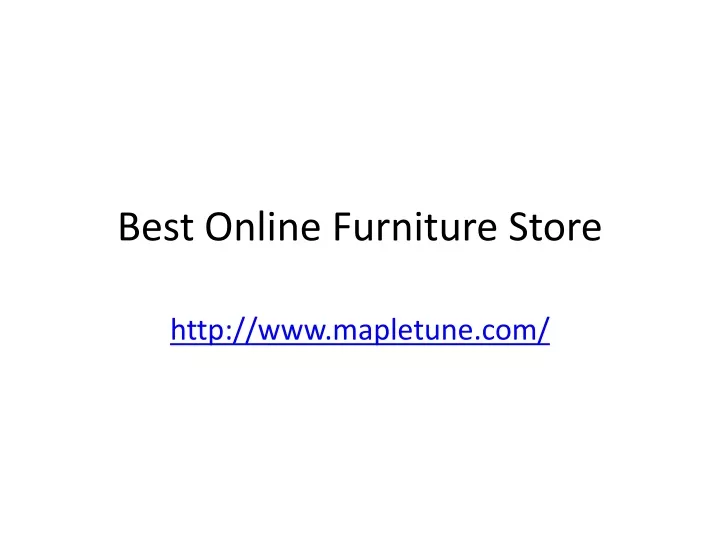 best online furniture store