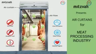 Mitzvah provide air curtains for meat processing industry in India