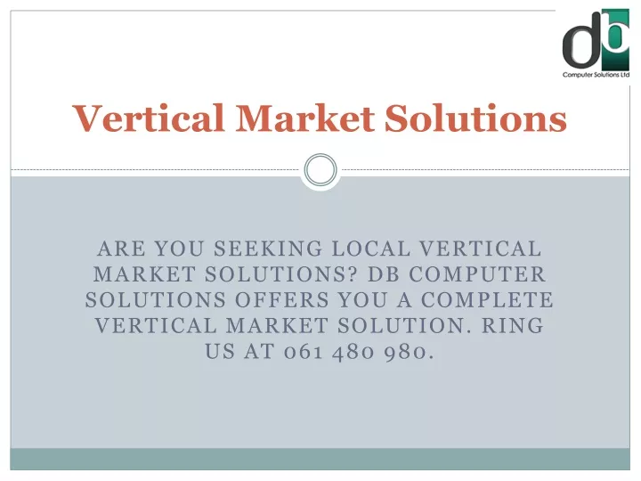 vertical market solutions