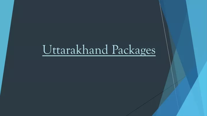 uttarakhand packages