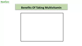 Benefits Of Taking Multivitamin