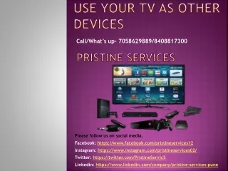 Use Your TV as other Devices