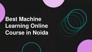 Machine learning training insitute in Noida