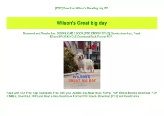 [PDF] Download Wilson's Great big day ZIP