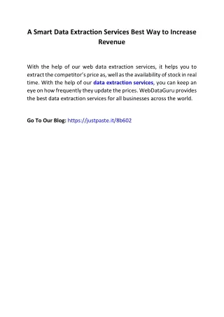 a smart data extraction services best