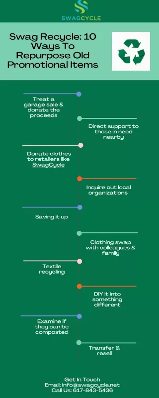 swag recycle 10 ways to repurpose old promotional