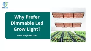 Why Prefer Dimmable Led Grow Light