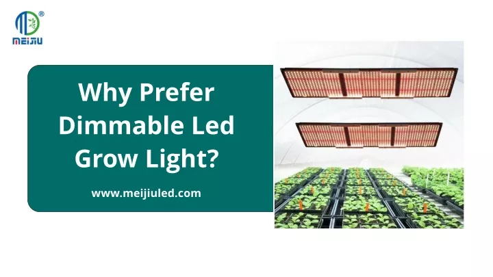 why prefer dimmable led grow light