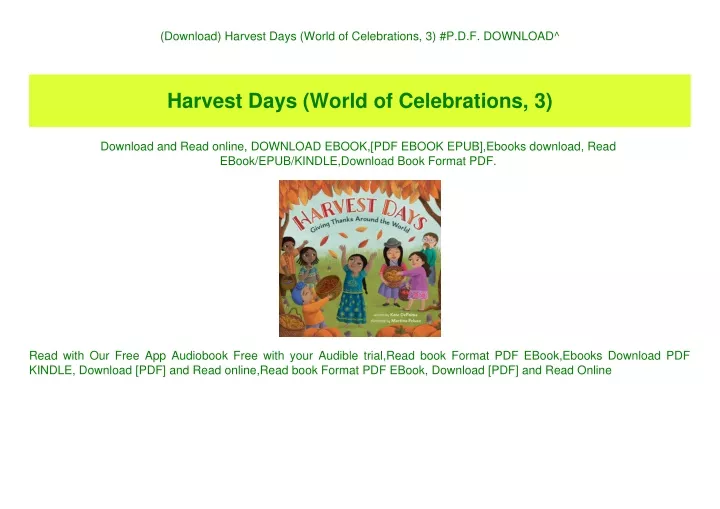 download harvest days world of celebrations