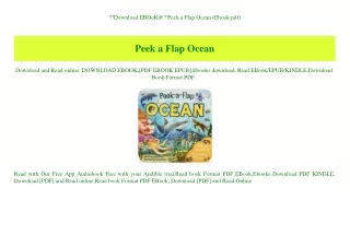 Download EBOoK@ Peek a Flap Ocean (Ebook pdf)