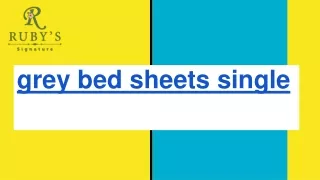 grey bed sheets single