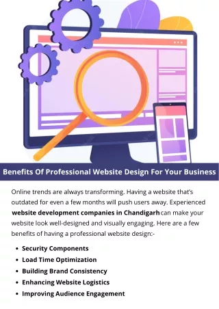 benefits of professional website design for your