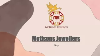 Motisons Jewellers - Rings