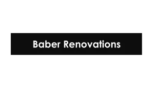 Baber Renovations - Professional Services