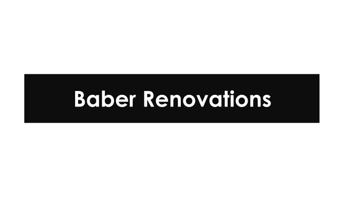 baber renovations