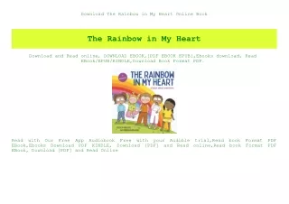 Download The Rainbow in My Heart Online Book