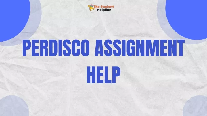 perdisco assignment help