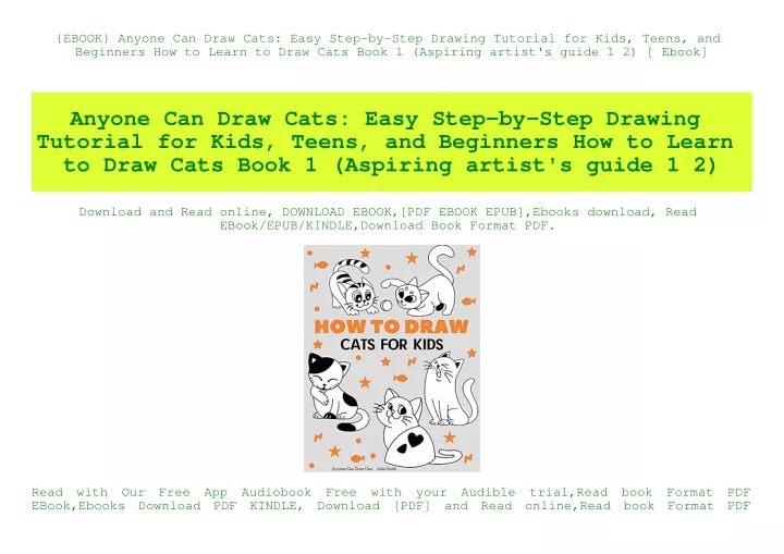 ebook anyone can draw cats easy step by step