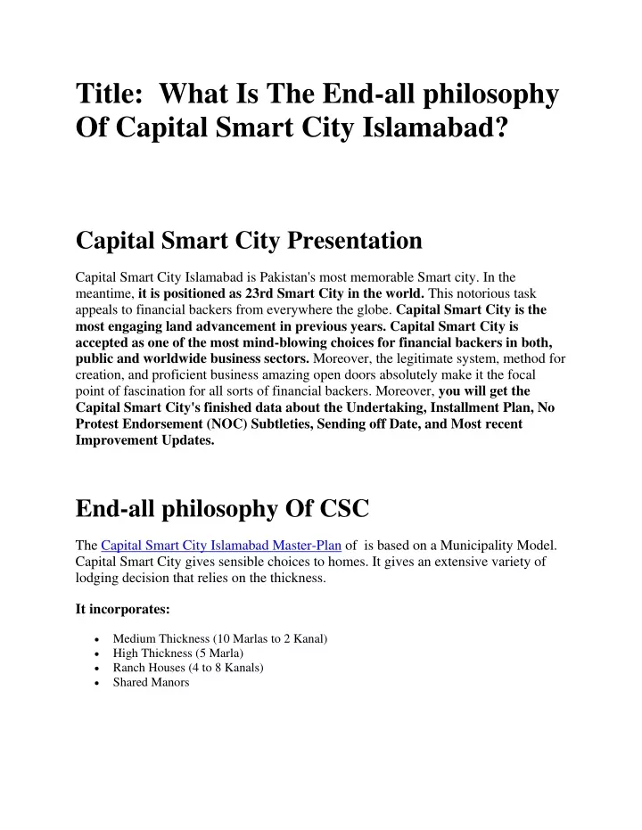 title what is the end all philosophy of capital